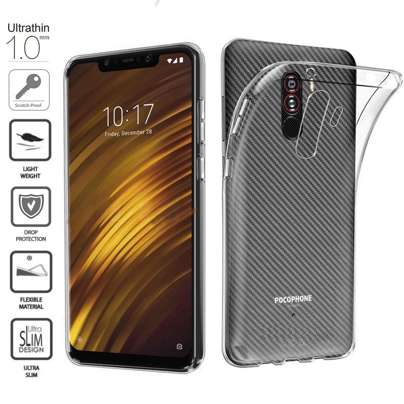 Permatomas silikoninis dėkliukas 1.0 mm. (Xiaomi Pocophone F1) Permatomas silikoninis dėkliukas 1.0 mm. (Xiaomi Pocophone F1)